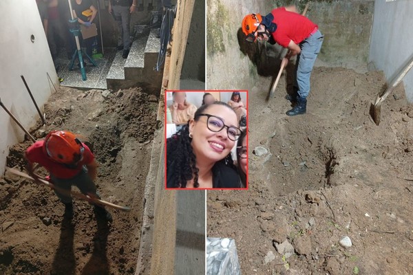 Bombeiros desenterram corpo de professora no quintal de casa | G1