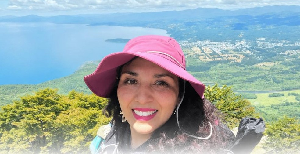 Ingrid Daniela Vera Figueroa que faleceu em uma queda na região chilena de La Araucanía — Foto: Reprodução/Redes sociais