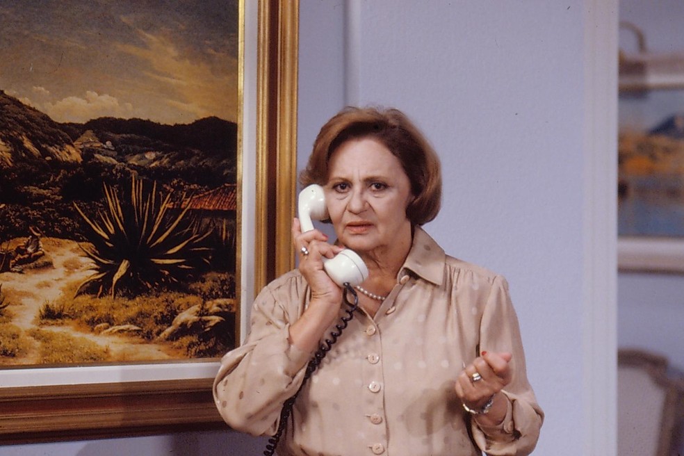 Laura Cardoso em 'Felicidade', em 1991 — Foto: Bazilio Calazans/Globo