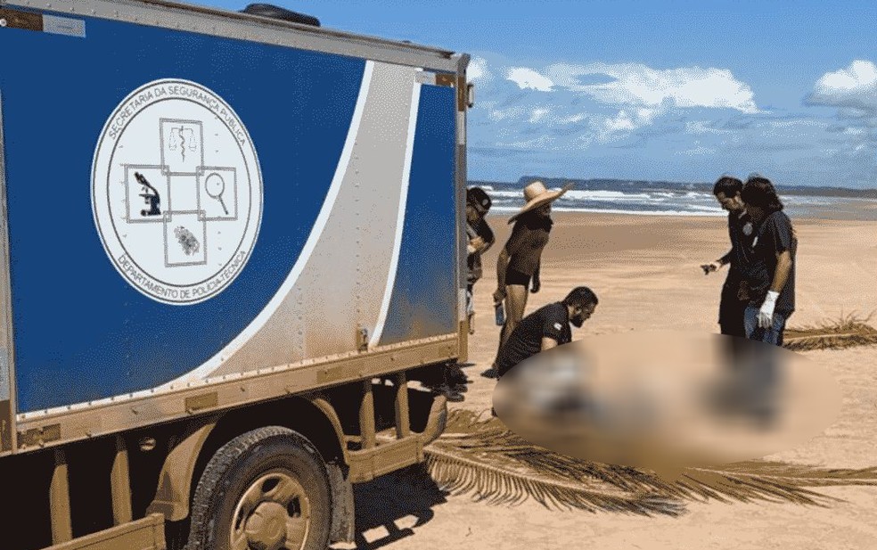 Homem é encontrado morto em praia na Bahia — Foto: Reprodução/Site Barra Grande 24 horas
