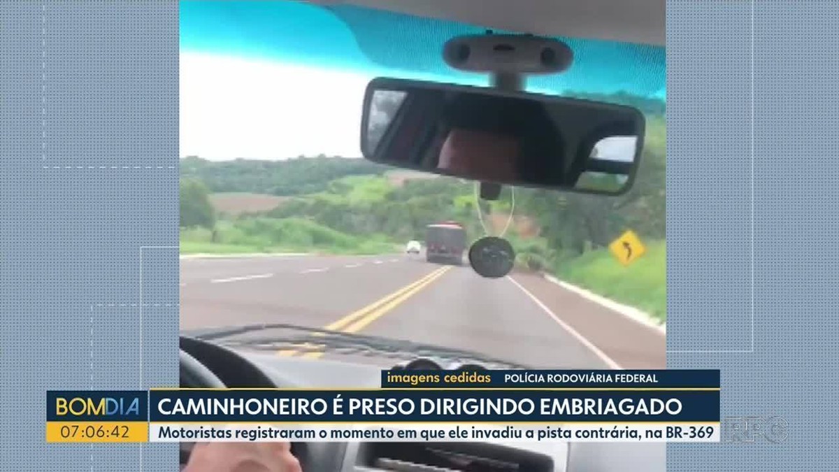 Caminhoneiro é preso dirigindo embriagado no oeste do estado