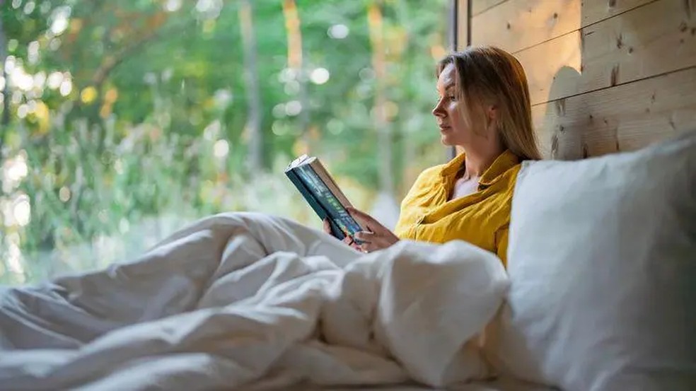 As cabines sem conexão são cada vez mais populares como forma de recarga em meio à natureza — Foto: Getty Images via BBC