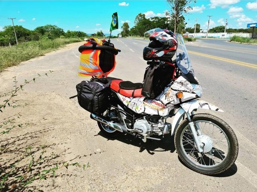 G1 - Jovem percorre mais de 8 mil km pela América do Sul com moto