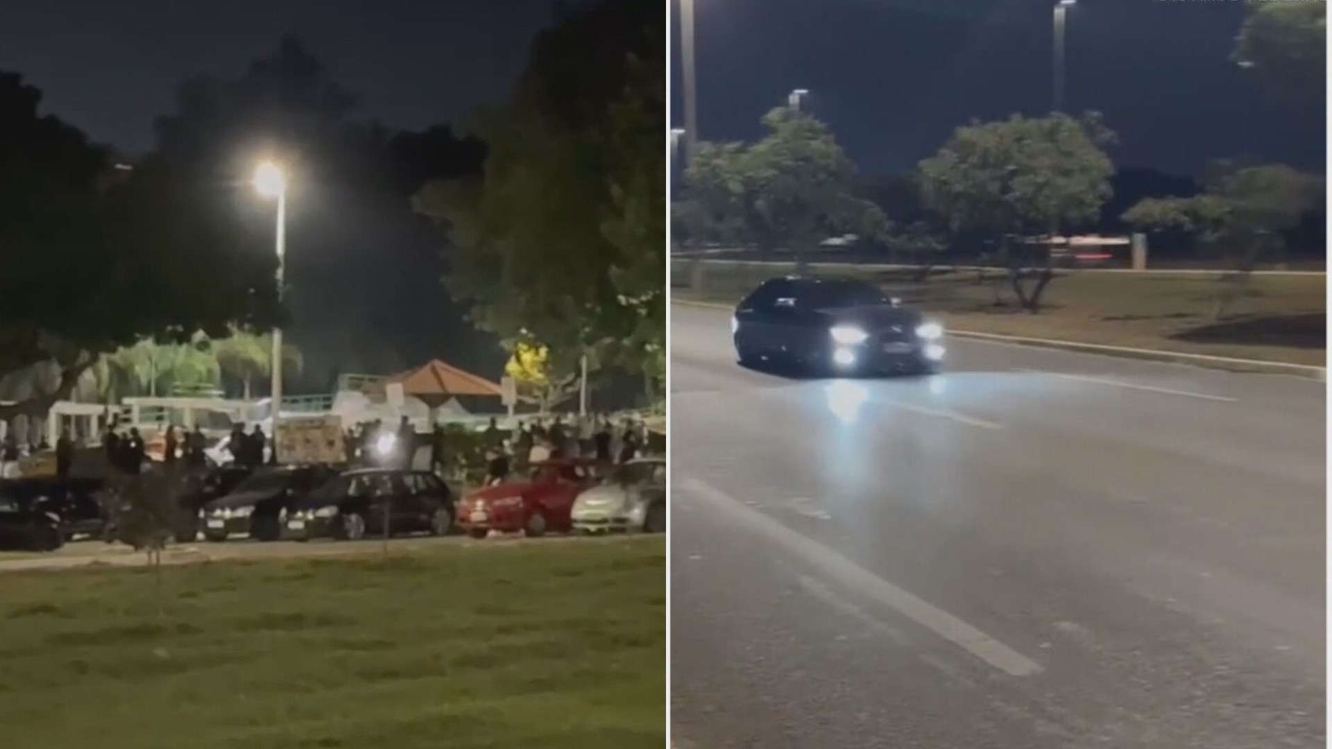 Jovens são presos após PM flagrar racha em Brasília; veja VÍDEO