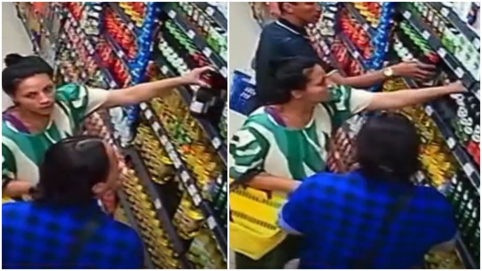 Vídeo: grupo furta ao menos 16 garrafas de azeite em supermercado no Ceará