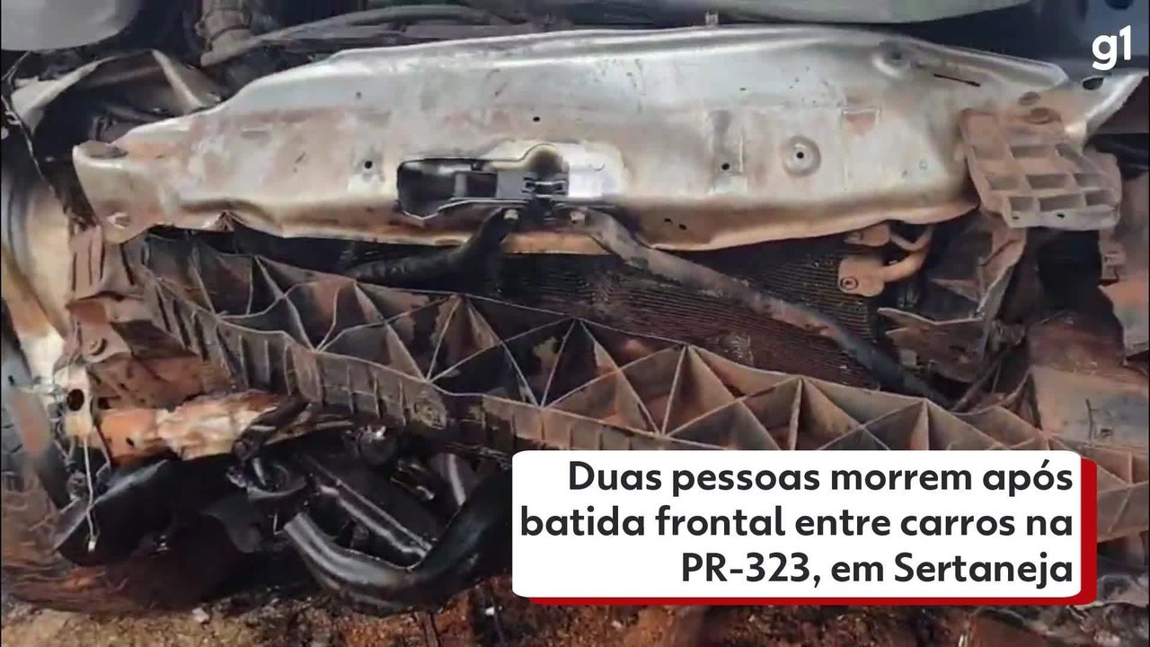 Duas pessoas morrem após batida frontal entre carros na PR-323, em Sertaneja