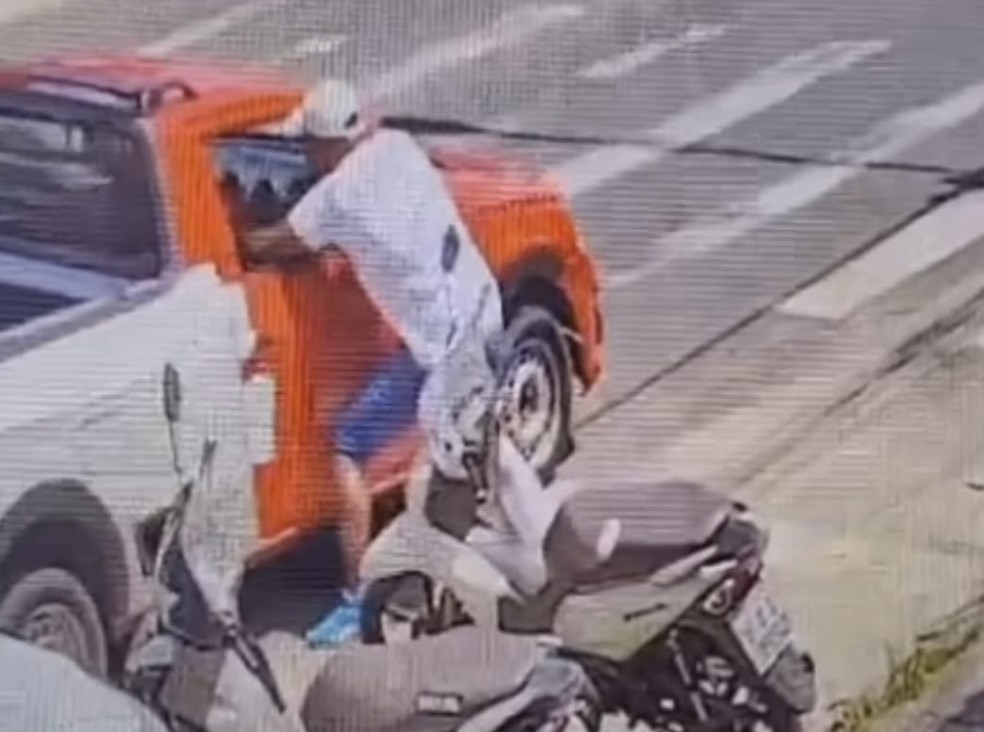 Suspeito praticou o crime conhecido como "saidinha bancária" — Foto: Divulgação/Polícia Civil