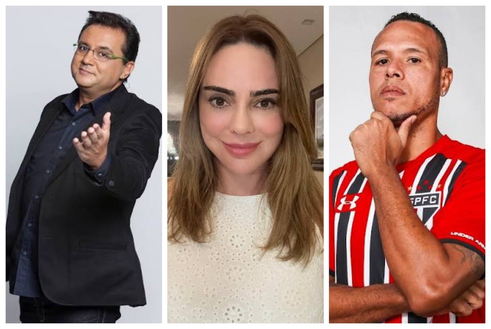 2 de 2
Geraldo Lu&iacute;s (Avante), Rachel Sheherazade (PSD) e o jogador Luis Fabiano (MDB) tamb&eacute;m se deram mal nas urnas. &mdash; Foto: Reprodu&ccedil;&atilde;o/Redes Sociais