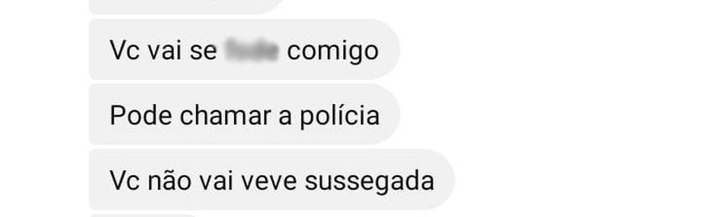 Suspeito ameaçou Francislaine de Camargo Santos por meio de aplicativo de mensagens. — Foto: Reprodução