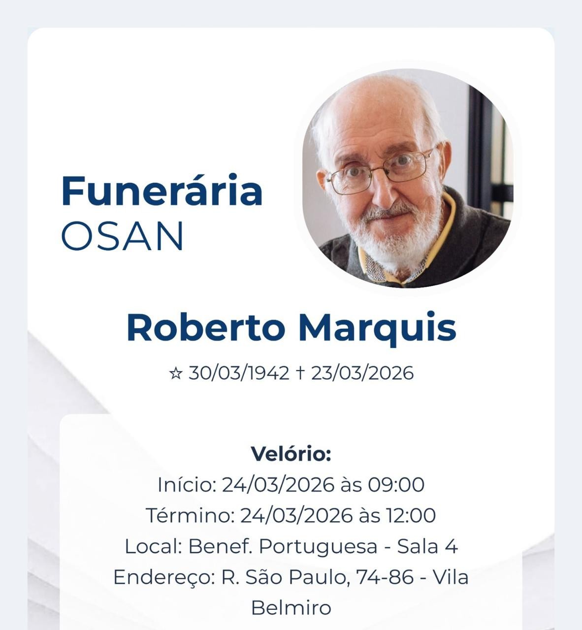 Morre Roberto Marquis, o Guarda Juju de 'A Praça Nossa', aos 83 anos