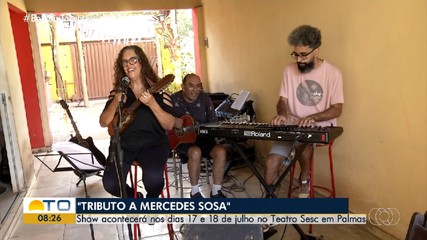 Sesc de Palmas recebe show em homenagem a cantora Mercedes Sosa nos dias 17 e 18 de julho