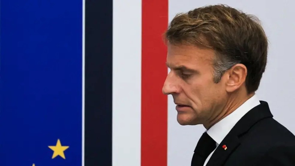 Presidente Emmanuel Macron pediu calma em um pronunciamento à nação após saques e violência generalizados. — Foto: POOL/AFP via Getty Images