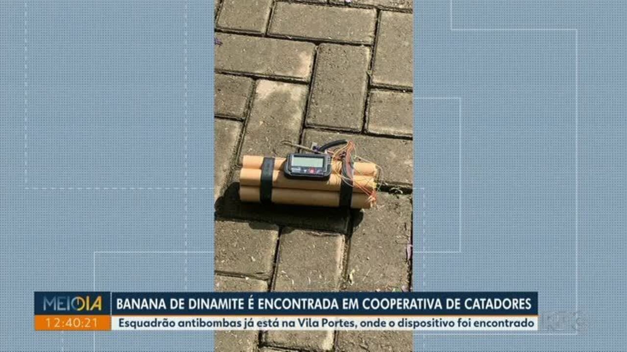 Banana de dinamite é encontrada em cooperativa de catadores em Foz do ...
