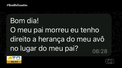 Advogada responde telespectadores sobre inventário no Bom Dia Responde