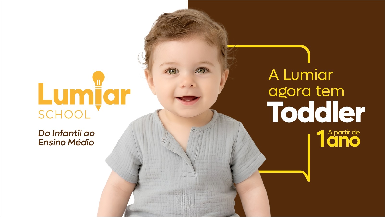 Lumiar School amplia sua proposta educacional com o Toddler (a partir de 1 ano)