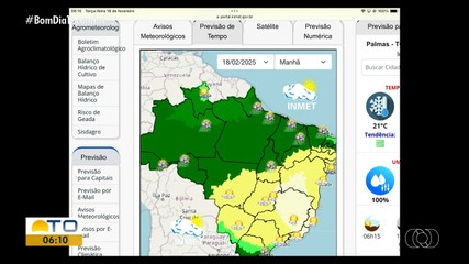 Saiba como fica a previsão do tempo para o Tocantins