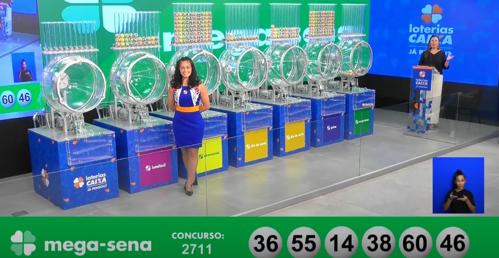 Mega-Sena, concurso 2.711 — Foto: Reprodução/Caixa