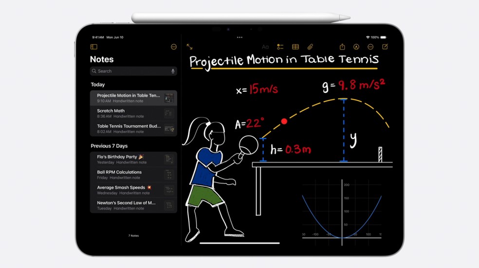 Math Notes, recurso do iPadOS 18 — Foto: Reprodução/Apple