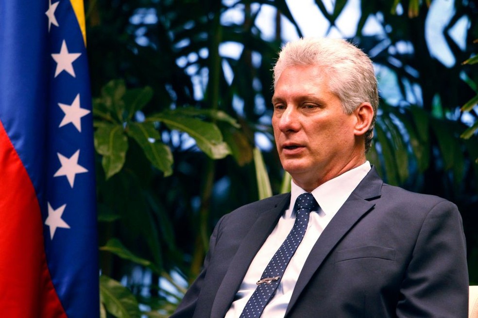 Díaz-Canel atribuiu o apagão ao embargo dos EUA. — Foto: Getty Images via BBC