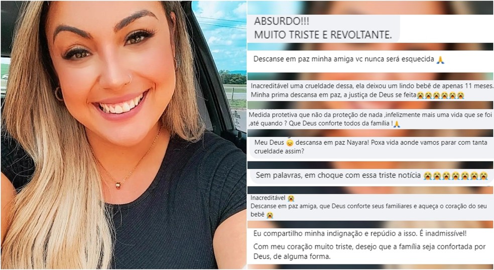 Internautas se comoveram com morte de Nayara Fonseca, que foi baleada pelo ex-namorado em Boituva (SP) — Foto: Reprodução/Facebook