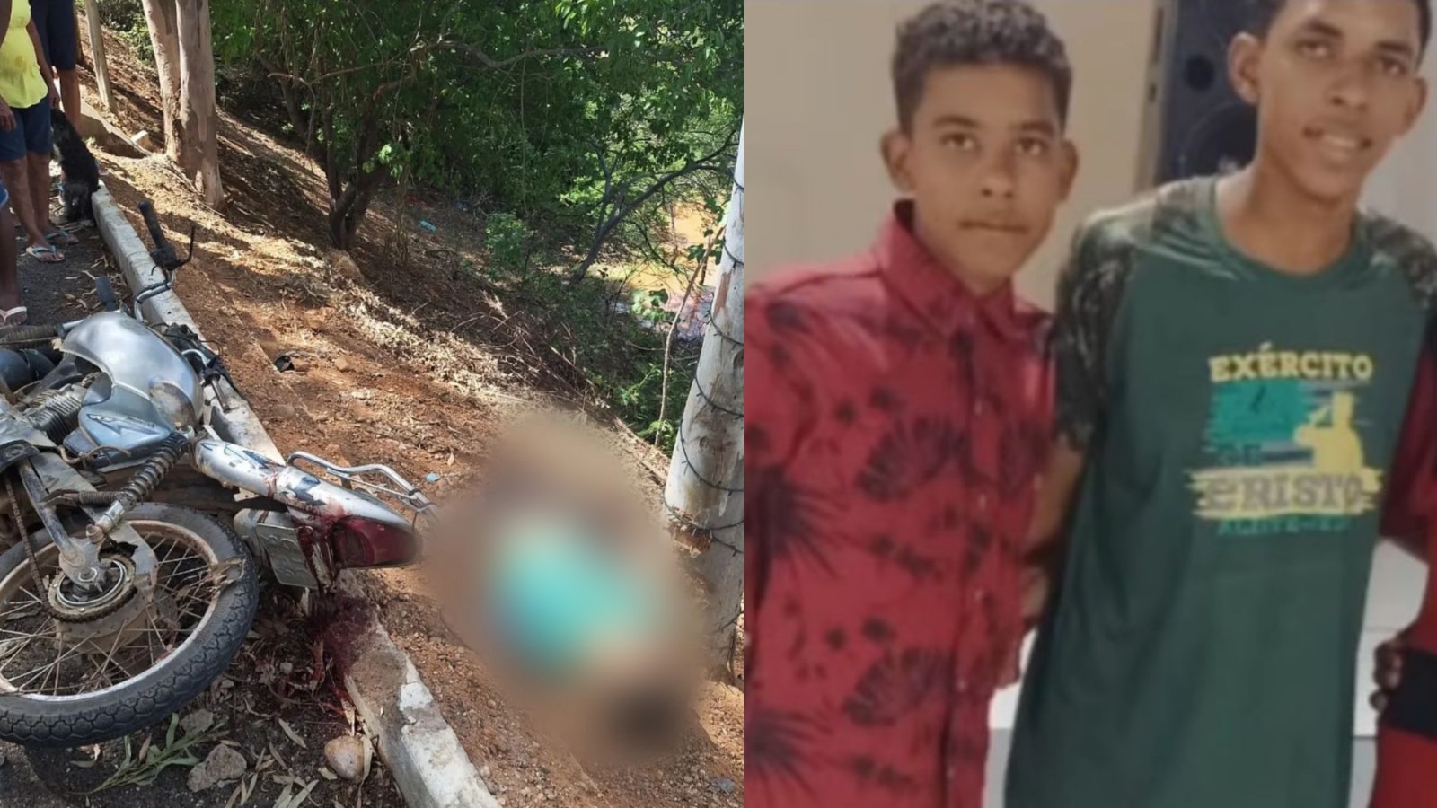 Dois irmãos de 13 e 16 anos morrem em acidente de moto no Sul do Piauí