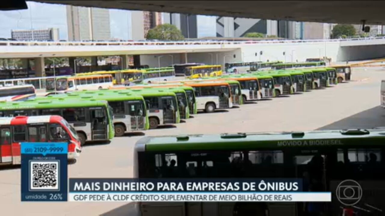 GDF solicita R$ 508 milhões à CLDF para custeio de transporte público