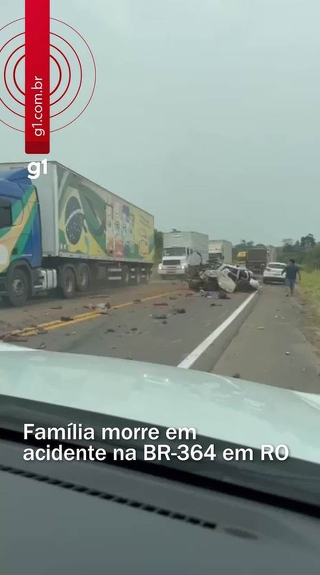 Família de quatro pessoas morre em acidente na BR-364 em RO