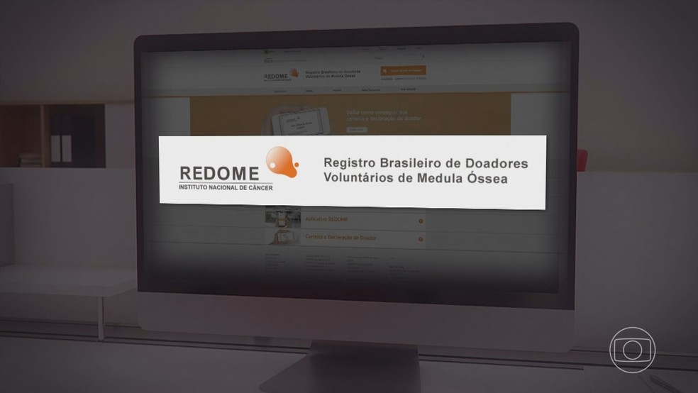 REDOME - Registro Brasileiro de Doadores Voluntários de Medula Óssea — Foto: Reprodução/TV Globo