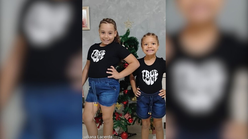 Ana Laura Lacerda, de 10 anos, e Lívia Lacerda, de 8, moradoras de São José do Rio Preto (SP), estão empenhadas na 'missão cupido' e buscam um namorado para a avó — Foto: Luciana Lacerda/Arquivo pessoal