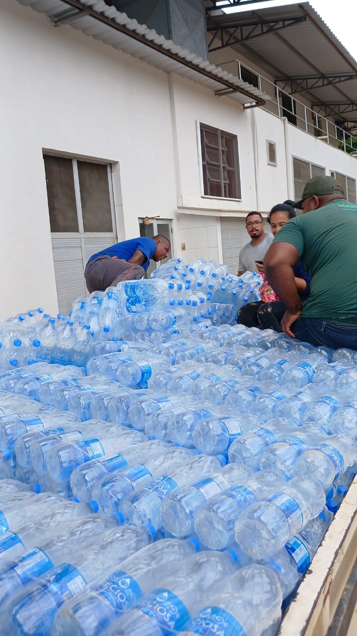 Doações destinadas da Cafesul, em Muqui, para Mimoso do Sul.