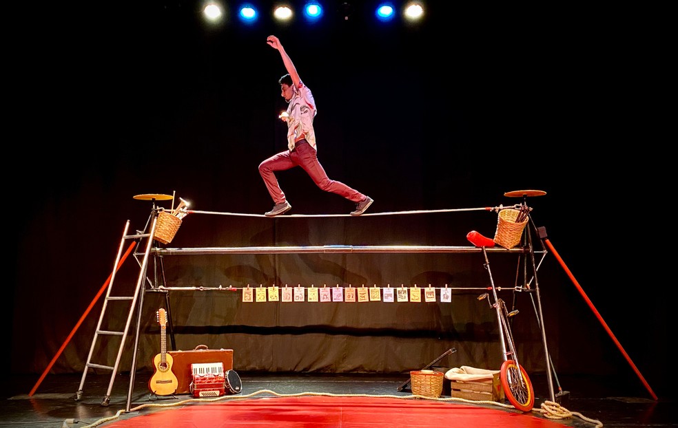 Espetáculos de 'Circo no Parque' são apresentados em Ribeirão Preto, SP — Foto: Anna Casanova