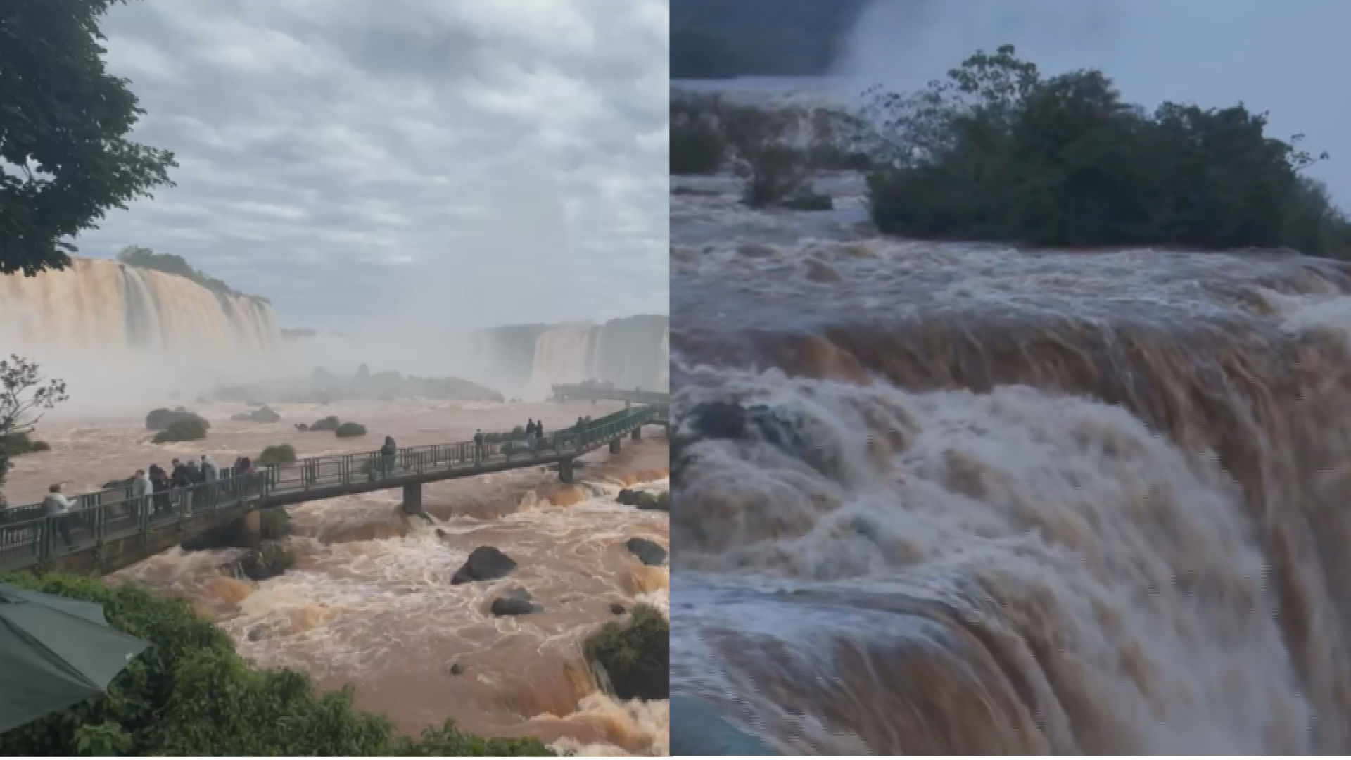 VÍDEO: Cataratas do Iguaçu registram vazão três vezes maior do que o normal