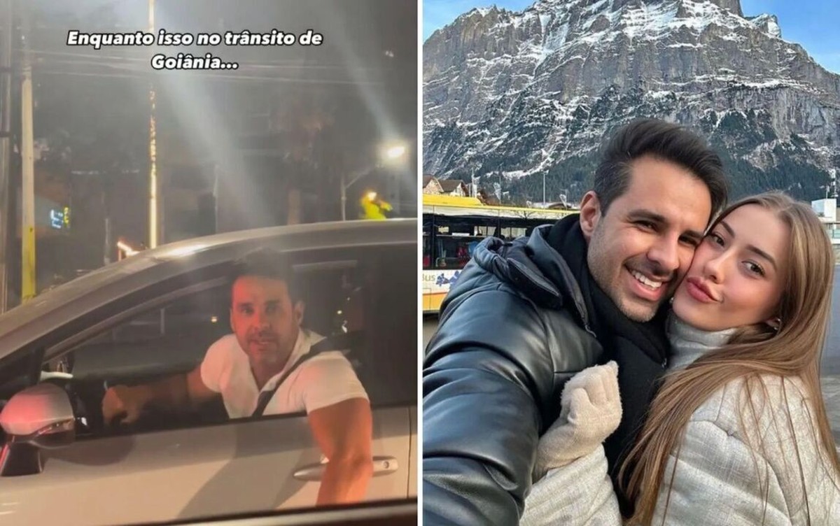 Motorista viraliza ao parar o trânsito e cantar a própria noiva