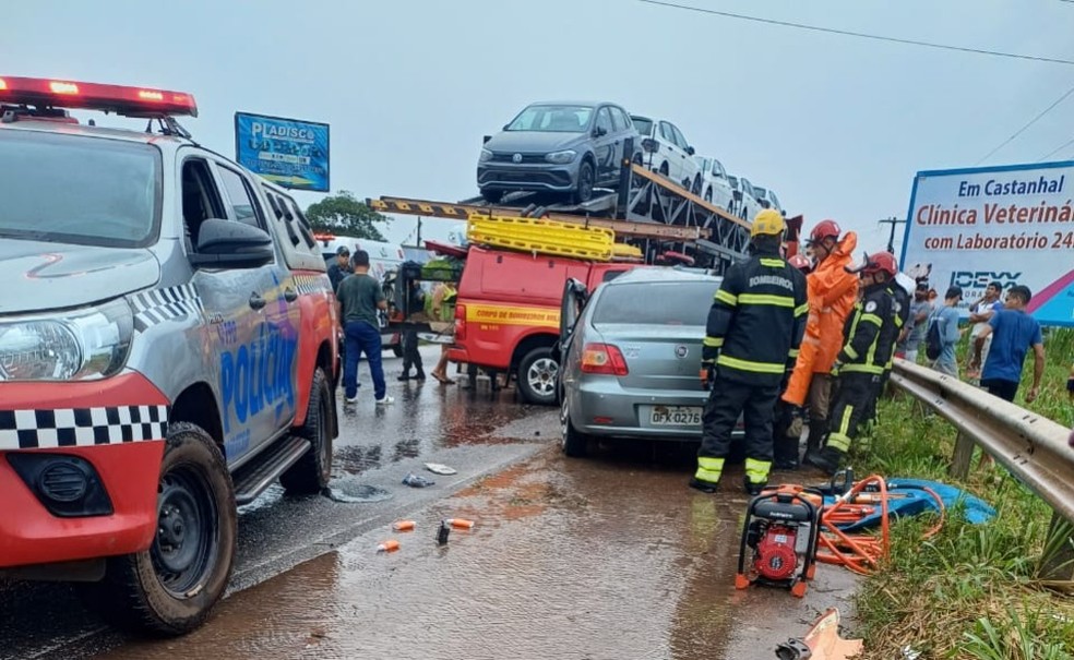 Acidente deixa quatro pessoas mortas em Castanhal, no Pará. — Foto: Reprodução/Redes Sociais
