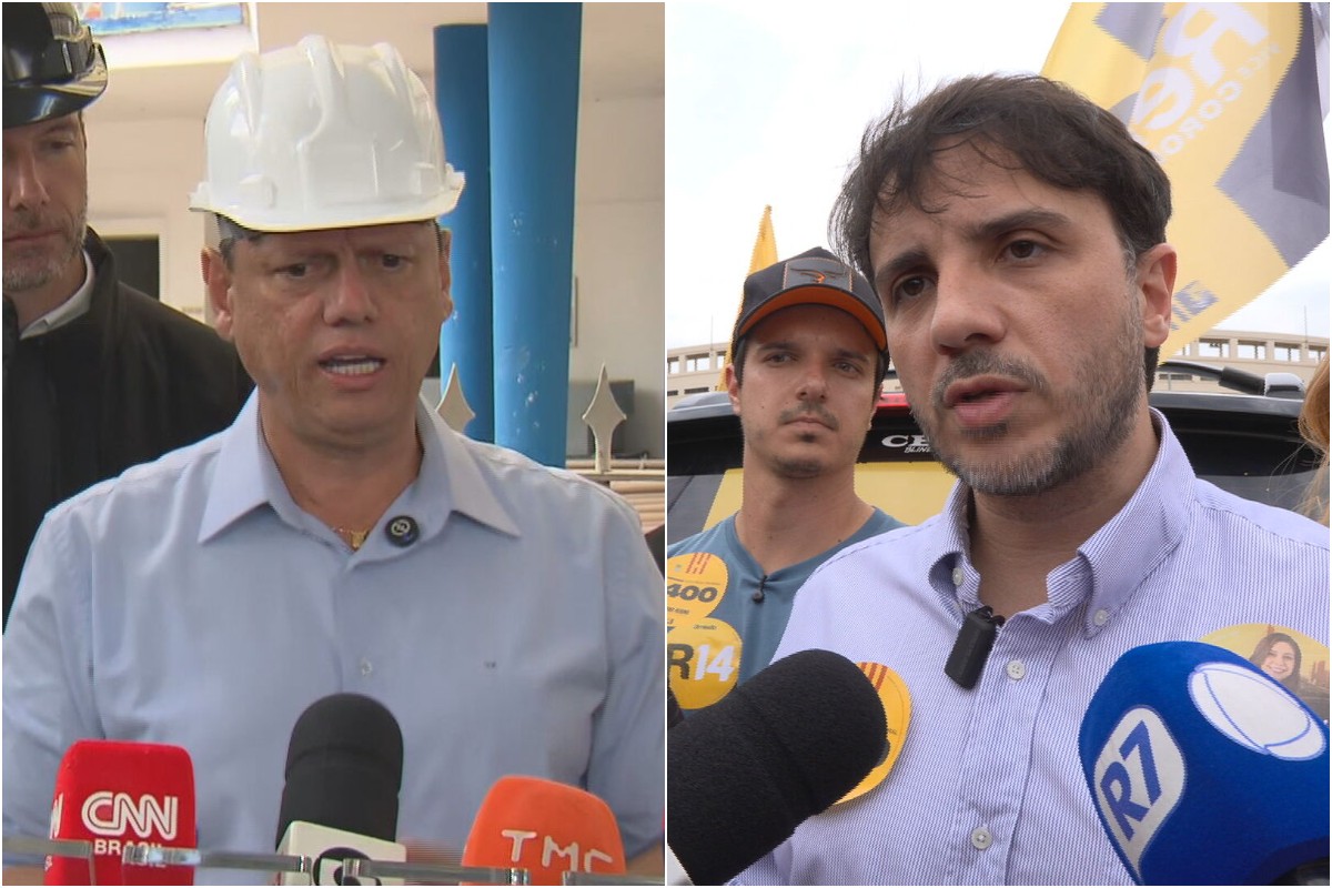 Tarcísio manifesta solidariedade a Renan Santos após TSE limitar campanha: 'Merece falar, merece ter espaço'