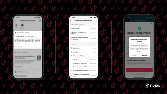 TikTok vai avisar pais quando adolescentes postarem vídeo, story ou foto - Pais que tiverem contas sincronizadas com filhos poderão saber se adolescente liberou download de seus posts e quais temas ele selecionou para ver no feed.