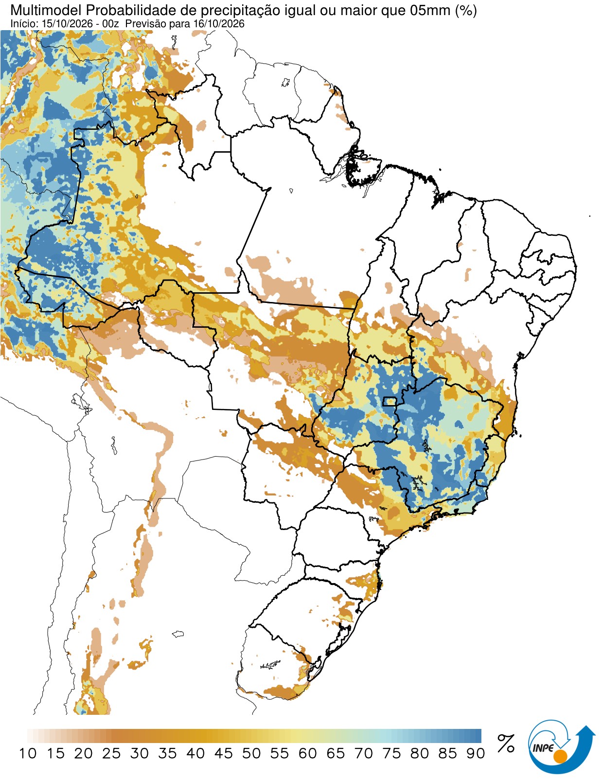 Temporais devem atingir quatro regiões nesta tarde; novo ciclone vai formar frente fria amanhã