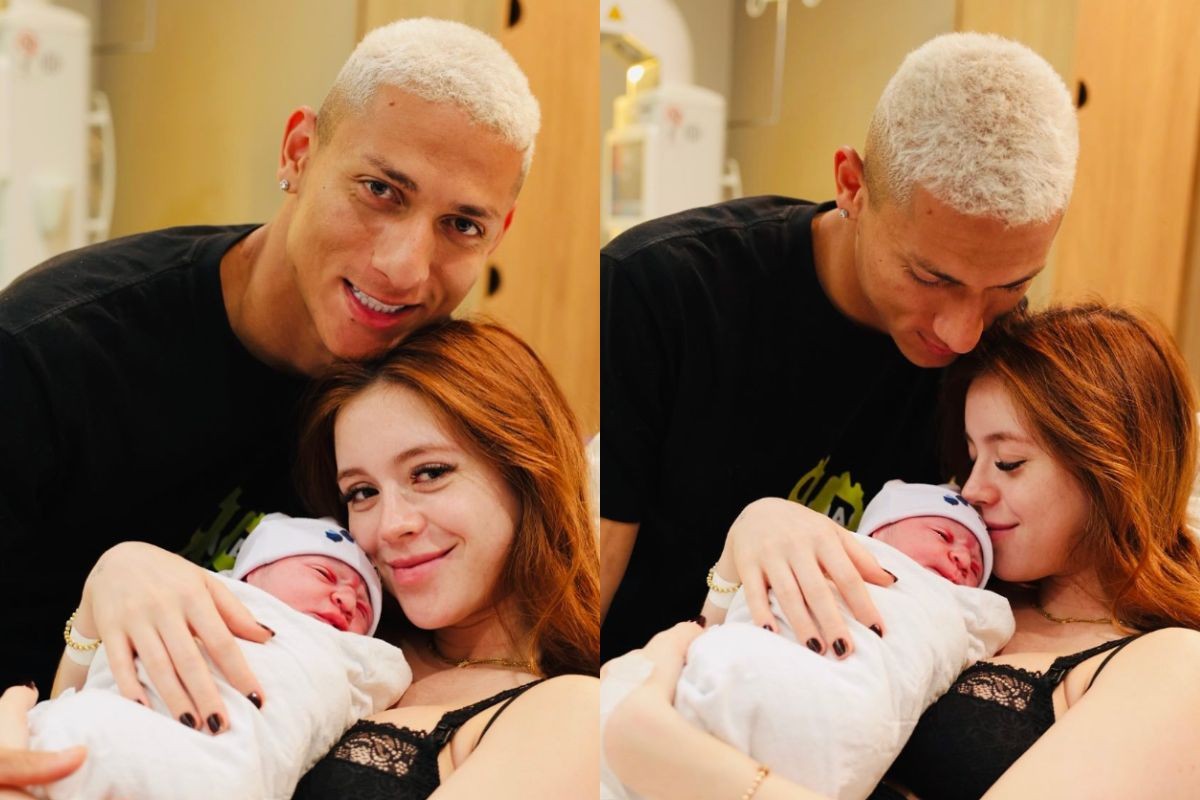 Filho do jogador Richarlison e Amanda Araújo nasce em Maringá: 'Meu amor nasceu'