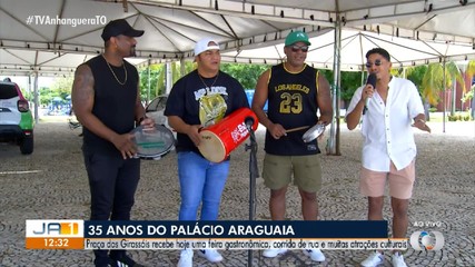 Banda 'Bate Palma Aí' se apresenta no aniversário do Palácio Araguaia