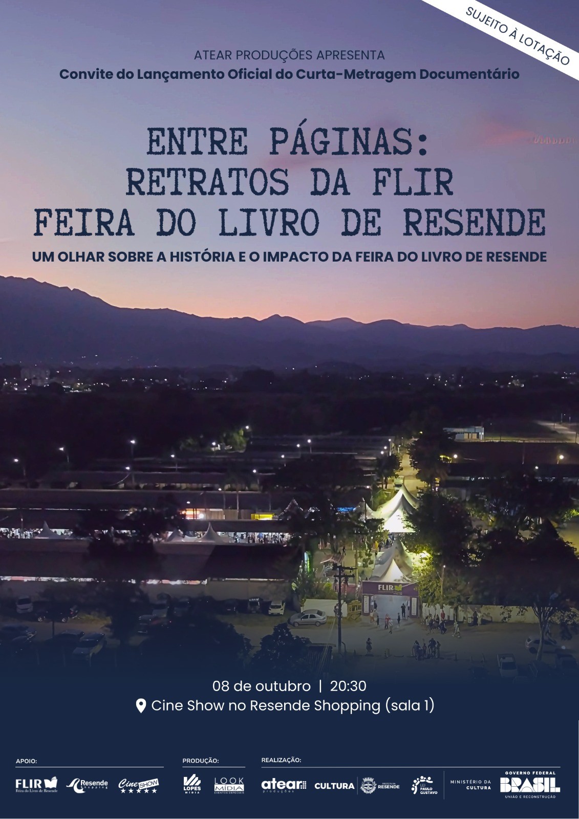 Curta-metragem sobre a Feira do Livro de Resende acontece nesta quarta-feira; saiba como participar