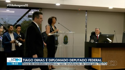 Tiago Dimas é diplomado deputado federal pelo Tocantins; saiba mais