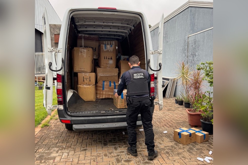 Operação Platinum foi realizada nesta quarta-feira (8), em ação conjunta da Receita Federal e da Polícia Federal — Foto: Receita Federal/Reprodução