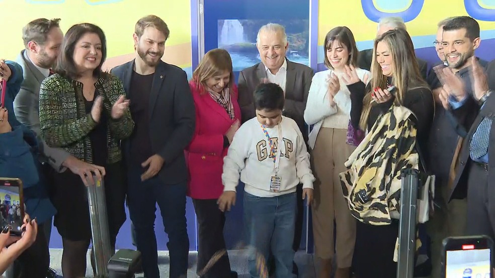 Inauguração de sala sensorial no Aeroporto de Congonhas — Foto: Reprodução/TV Globo