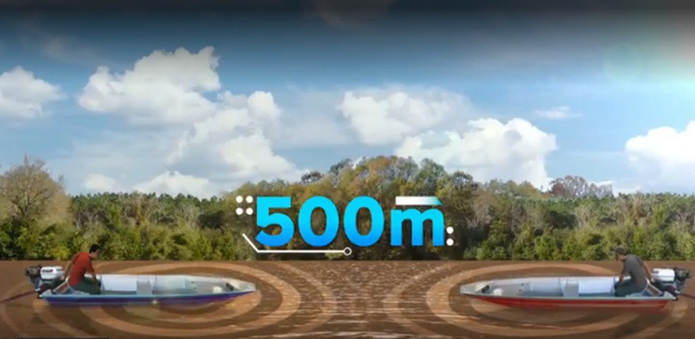 Equipamento deve ajudar a reduzir acidentes com barcos em rios — Foto: TV Liberal/Reprodução 