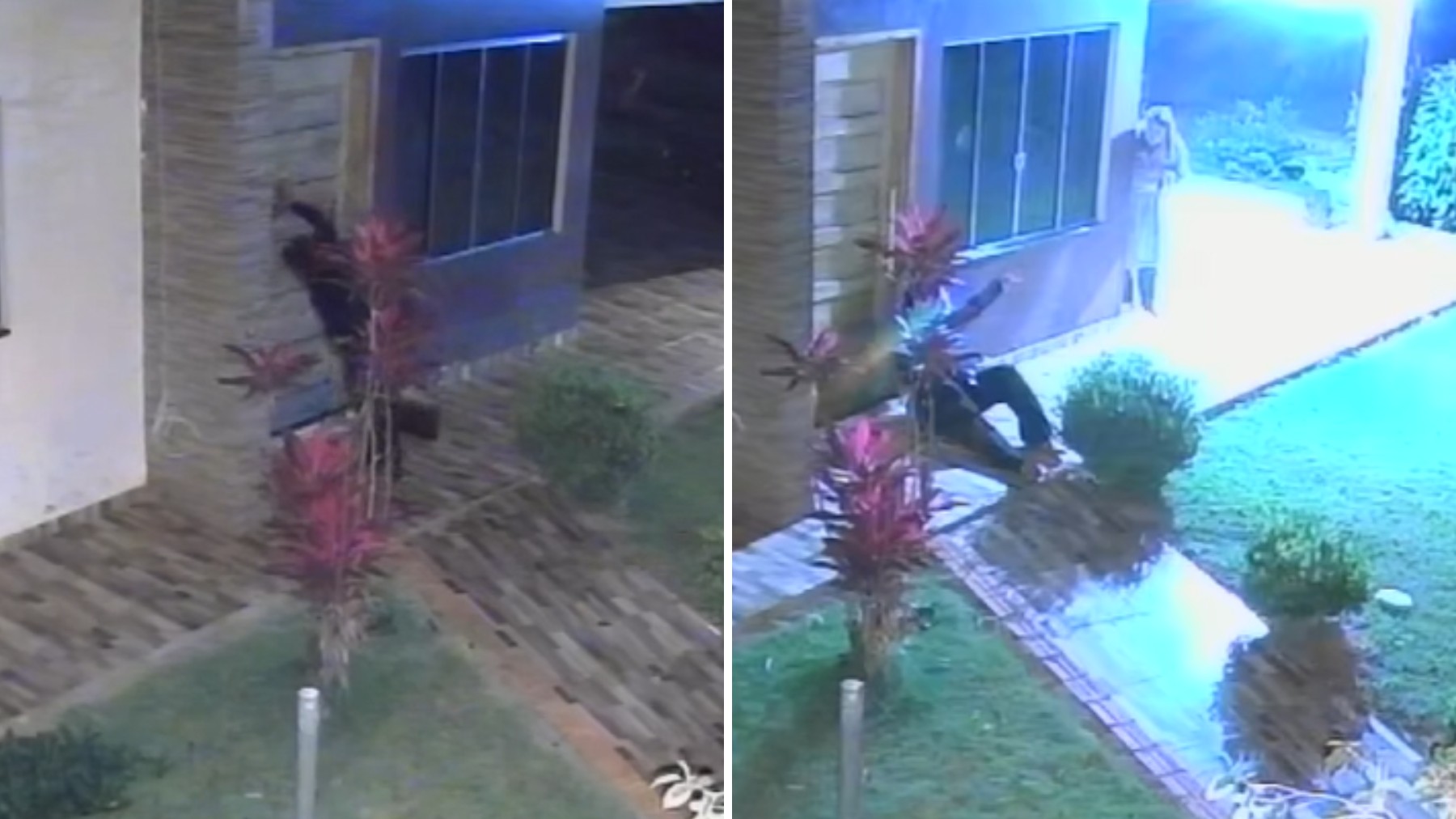 VÍDEO: mulher vai cambaleando até a casa da vizinha para pedir ajuda após ser espancada pelo namorado com pedaço de madeira, no Paraná