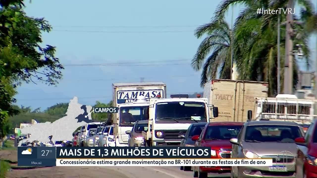 Operação de Natal e Ano novo tem expectativa de mais de 1 milhão de veículos na BR-101, trecho entre Niterói e Campos