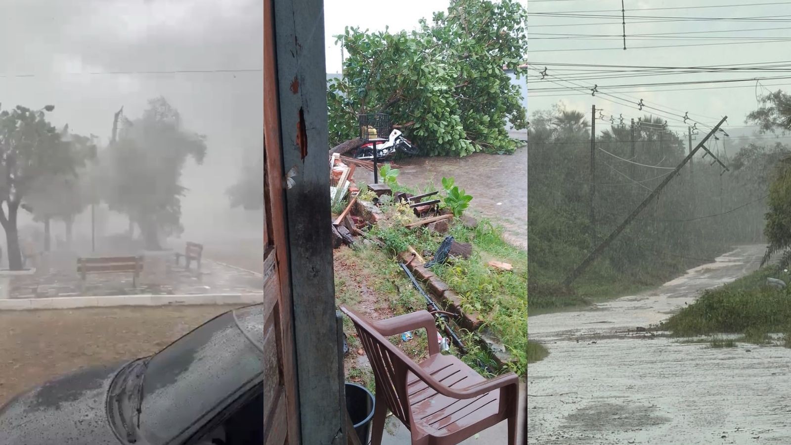 Microburst: moradora relata pânico durante microexplosão atmosférica no PI: 'Única coisa que podíamos fazer era rezar'