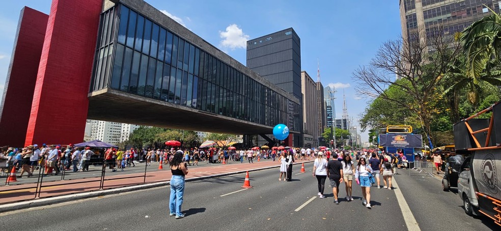 Avenida Paulista — Foto: Ricardo Antunes/TV Globo