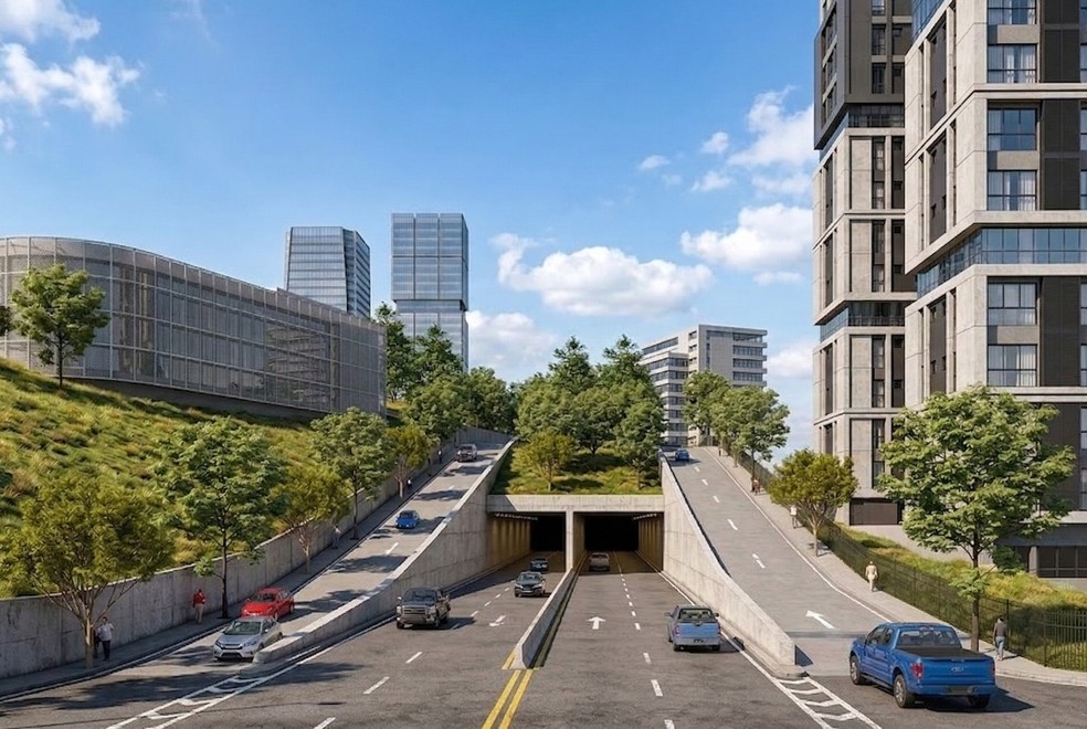 Projeto do Túnel Sena Madureira, na Vila Mariana, Zona Sul de São Paulo — Foto: Reprodução/Prefeitura de São Paulo