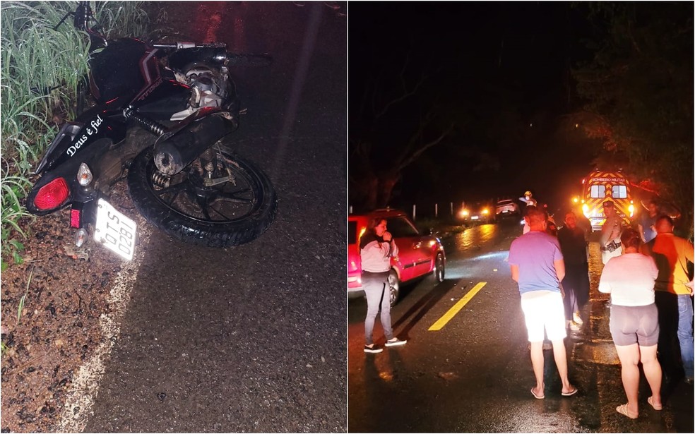 Acidente ocasiona a morte de casal em Pirenpolis  Foto: Divulgao/Corpo de Bombeiros